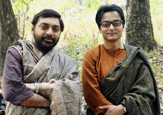 Anindya Chatterjee and Sujoy Ghosh in a still from Satyanweshi