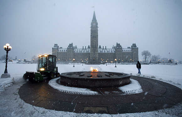 entennial Flame on Parliament Hill in Ottawa