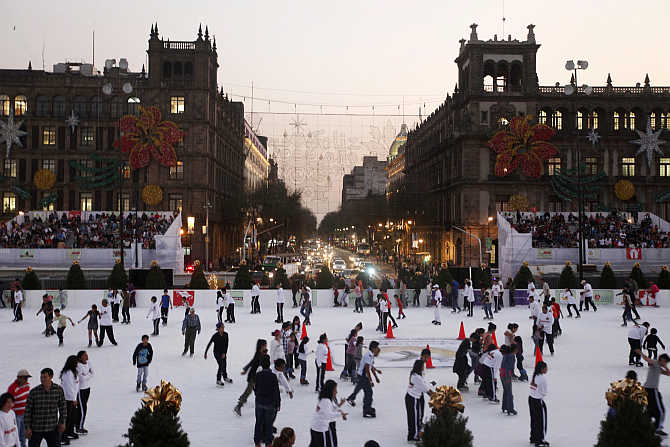 Mexico City's Zocalo Square.