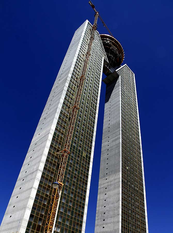 Tempo apartment towers, Europe's tallest residential building at 200 metres (650 ft) high when finished