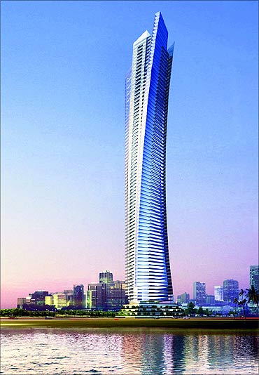 Designed by Aedas, Ocean Heights, in the Dubai Marina is the fifth tallest residential building in the world.