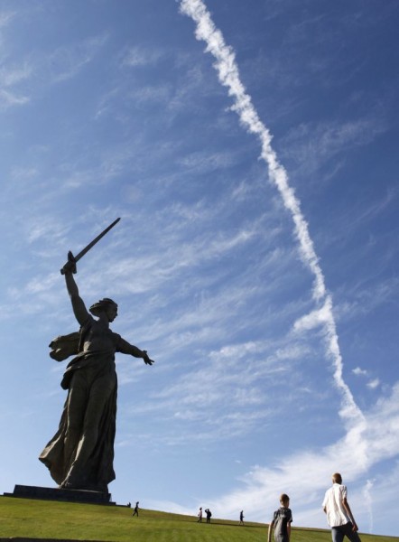 The Motherland Calls’ monument in Russia’s southern city of Volgograd
